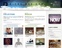 Tablet Screenshot of kicks-box.com